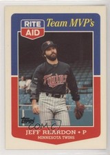 1988 Topps Rite Aid Team MVP's Box Set Jeff Reardon #28 te2