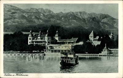 Postcard Velden am Wörthersee in Carinthia, steamship at sea,... - 5033599