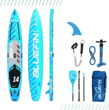 Bluefin Sprint 14' Touring/Race Inflatable Stand Up Paddle Board - Blue, 2019-23