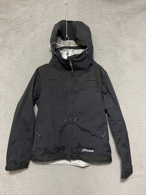 Cloudveil Womens Rain Jacket Size Small Black Full Zip Hodded Adult Nylon