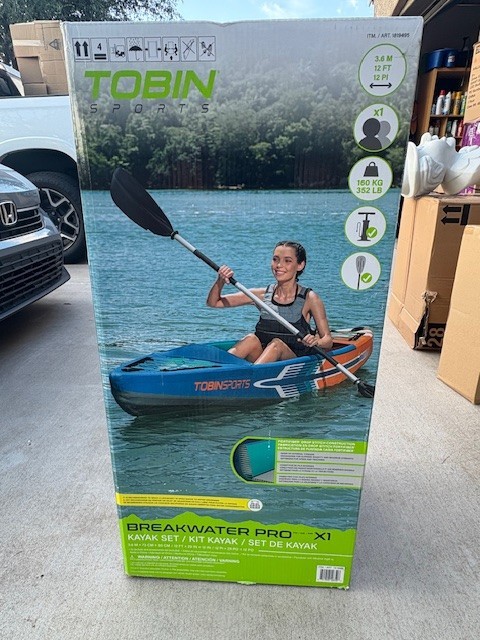 Tobin Sports Breakwater Pro X1 Inflatable Kayak 12 ft New In Box