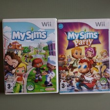 Wii MySims & MySims Party 2-game bundle (Nintendo Wi, 2007) PEGI 3+