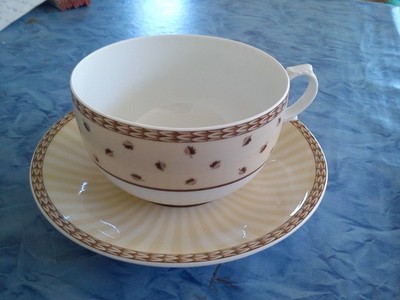 Fürstenberg Porzellan Alloro Dekor 4101 Beige Teegedeck Teetasse 