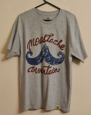 WWE NXT AUTHENTIC MOUSTACHE  MOUNTAIN Grey T-shirt Size Large