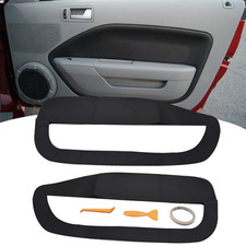 Seblaff 2Pcs Car Door Insert Car Front Door Panel Insert Leather Cards Cover
