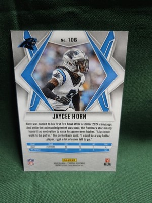 2025 Phoenix Football #106 Jaycee Horn Base PANTHERS | eBay