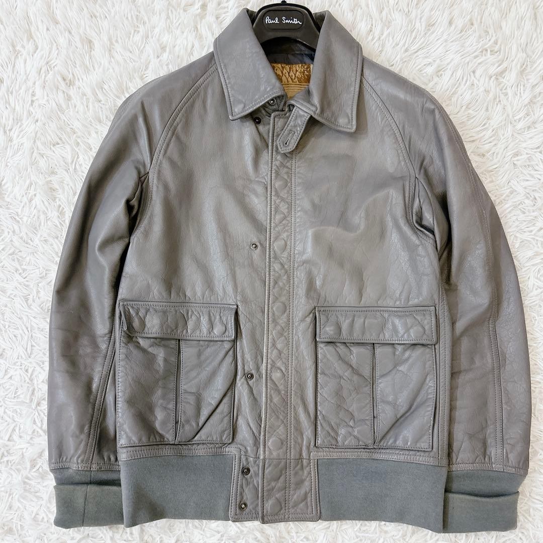 Good nonnative leather jacket gray autumnwinter p… - image 1