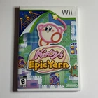 Kirby's Epic Yarn Nintendo Wii Authentic Complete CIB - Tested & Works