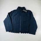 Banana Republic Jacket Navy Blue Scalloped Women’s Size XL Brand New
