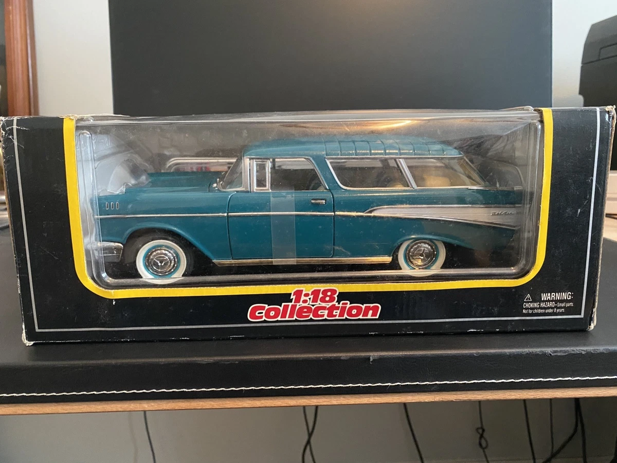 Voiture Miniature Road Legends 1/18 – Chevrolet Nomad 1957 Belair, Bleue, NEUVE