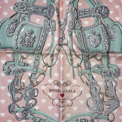 Hermes Silk scarf Pocket Square Handkerchief 45 Gavroche Brides De