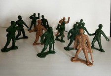 Large 4" Army Men Action Figures Lot of 13 Greenbrier Etc..