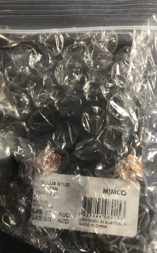 Mimco Cumulus Stud Earrings Rose Gold Studs BNWT Surgical Posts RRP $49.95 New - Picture 3 of 9