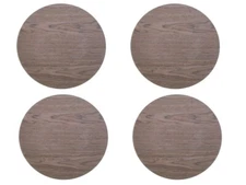 Set of 4 Decorative Rustic Farm Wood Grain Look Charger Plates Tableware 13"