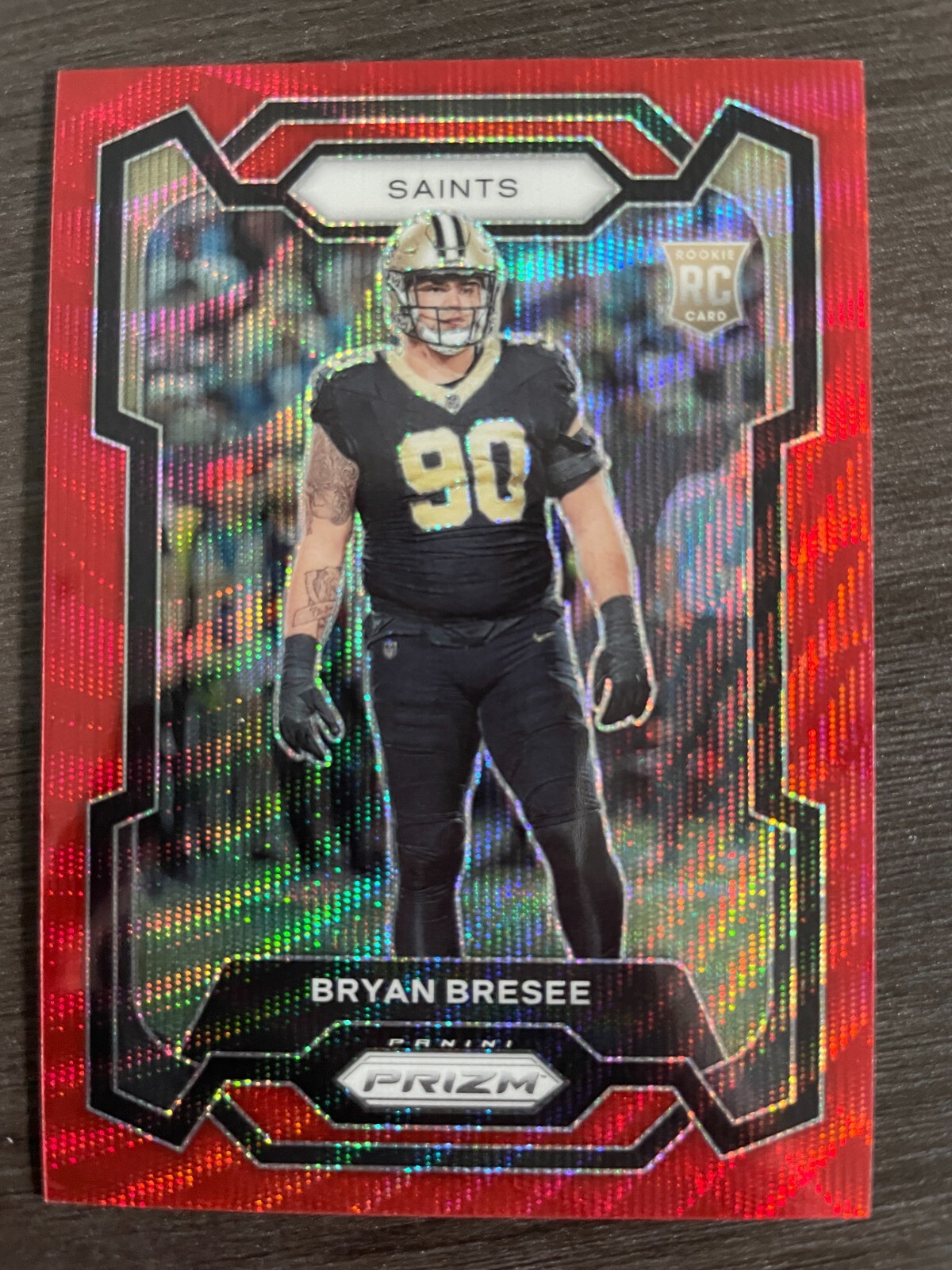 2023 Panini Prizm Bryan Bresee #372 Red Wave Prizm RC serial /149