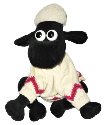 AARDMAN WALLACE & GROMIT EINE ENGE RASUR SHAUN DAS SCHAF PLÜSCHTIER 9,5 ZOLL WEICHES SPIELZEUG