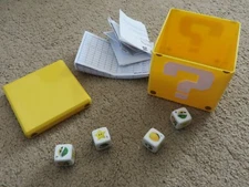 Mario Yahtzee in yellow box - missing 1 dice...use as is or replacement parts