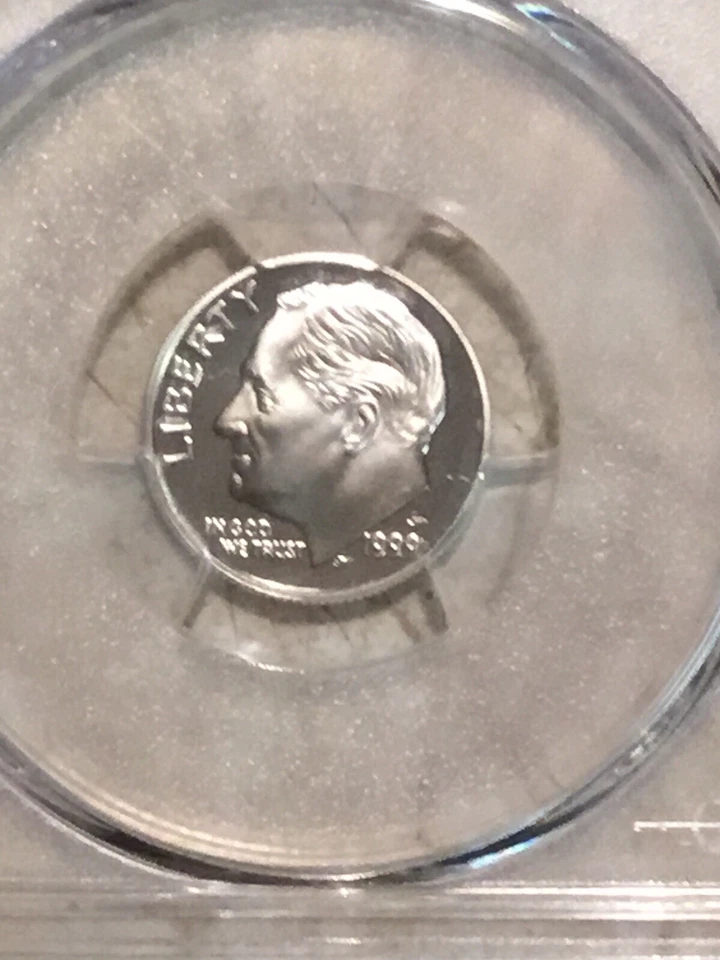 1999 S 10C SILVER Roosevelt Dime Proof PCGS PR69DCAM Combines Shipping Fees - Image 2 of 3