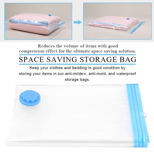 30X Large Storage Vacuum Bags Space Saving Clothes Bedding Vacuum Sealed M/L/XL - Picture 3 of 14