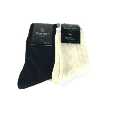 Darnel Boys Nylon Dress Socks Assorted Colors 100% Nylon Size 5 - 6