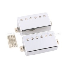 Guitar Humbucker Pickup set Neck Bridge Alnico 5 Magnet Metal Braided Wire
