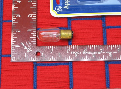 NEW GE APPLIANCE T7 sewing machine 25T7 LIGHT BULB 25w Exit Sign Ba15d cat's eye - Picture 8 of 9