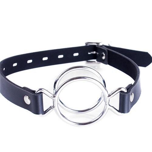 Binding Harness Double Rings Adjustable Strap Open Mouth Gags Oral Adults Game - Bild 11 von 31
