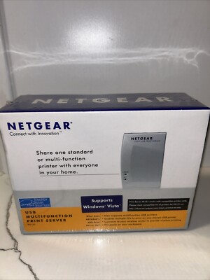 Netgear USB Multifunction Print Server Printer Share PS121 - New Factory Sealed