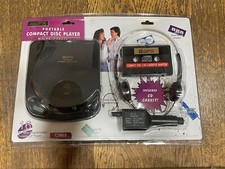 GPX C3865 Portable Compact Disc Player W CD Carkit SEALED 16 Track  Headphones