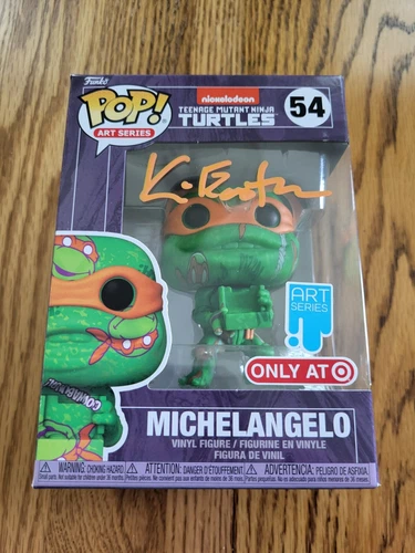 Funko Pop! Art Series - TMNT: Michelangelo #54 - Target - Signed by K. Eastman