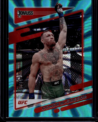 2022 Panini Donruss UFC Conor McGregor #27 Holo Teal Laser /25