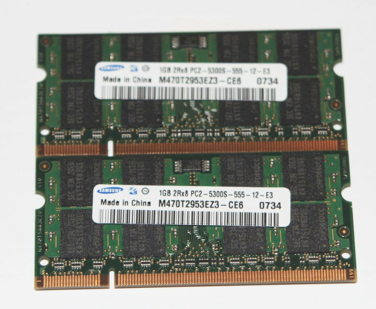 希少Hynix 1GB×2 PC2-5300S ノートPC メモリー　2GB OEM 2gb (2 x 1gb) PC2-5300s Memory 449929-001 - HP DV6500 DV6000