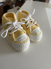 Hand Made Crocheted Baby Shoes/sneakers
