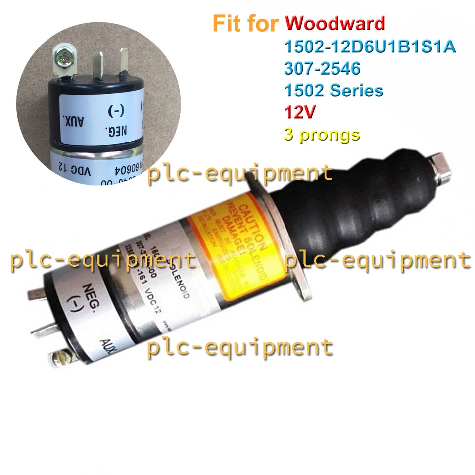 MARKENLOS 12V Solenoid Valve 1502 Series 1502-12D6U1B1S1A Fit for WOODWARD 307-2546 Engine