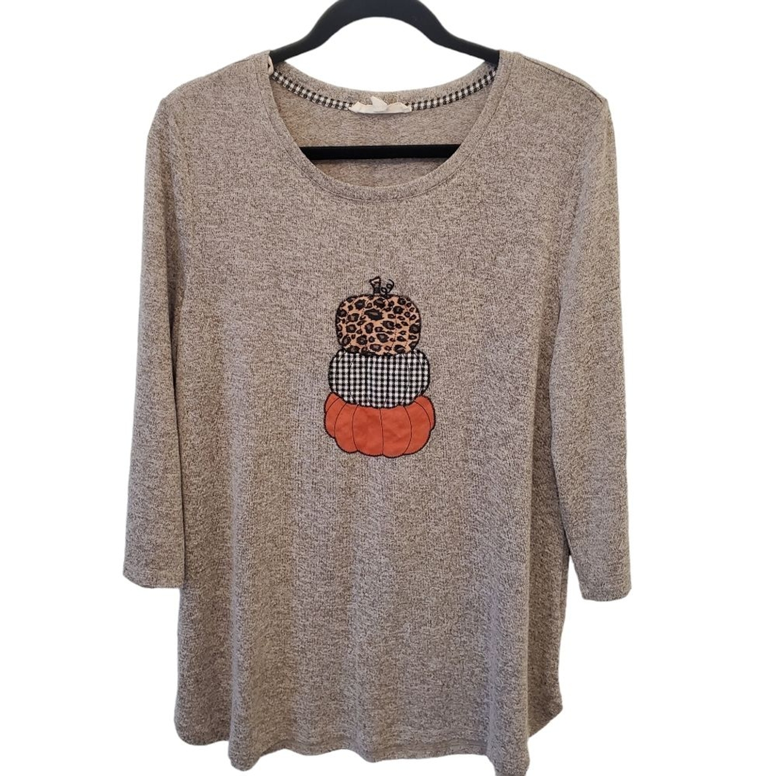 Alchemy Thread Large Stretchy Pumpkin Patchwork L… - image 1