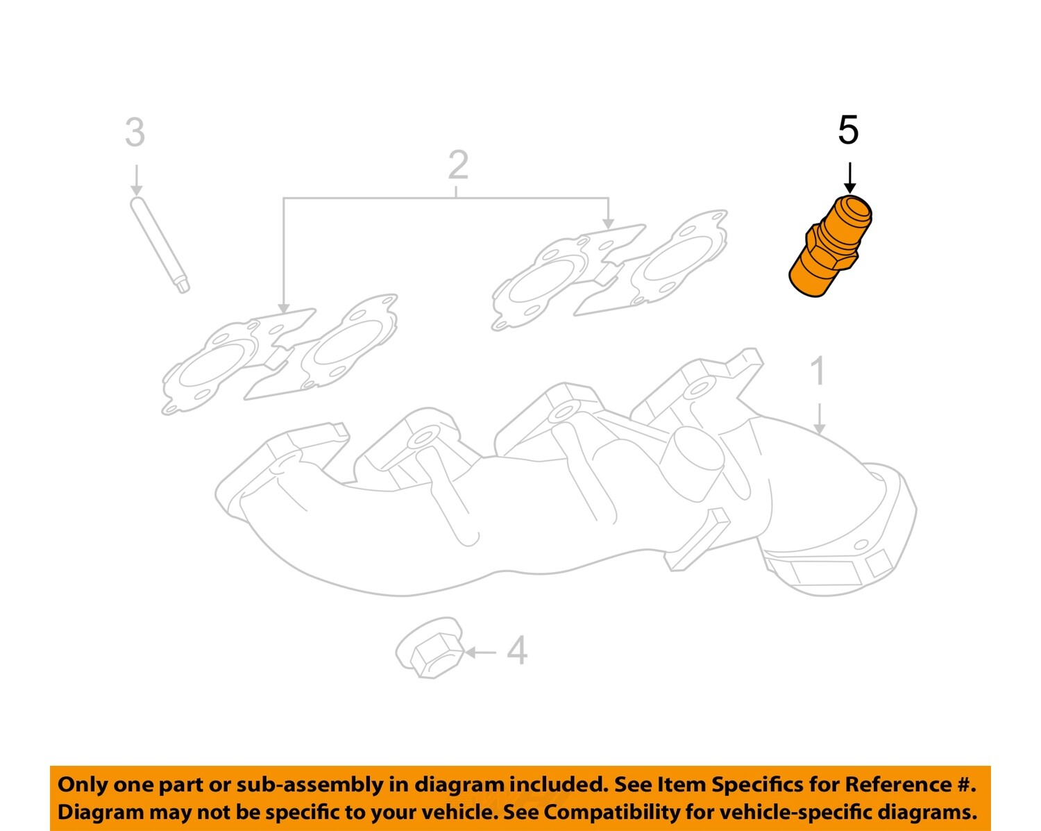 FORD OEM Exhaust ManifoldConnector XL3Z9F485AA eBay