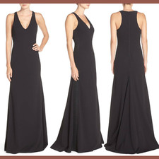 NWT Vera Wang Cotton Blend A-Line Gown Lace/Black [SZ 8 ] #N766 