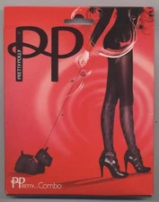 New Fantasia PRETTY POLLY Combo Lurex Argyle Mock Knee Tights High Tights