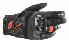 Alpinestars SMX Z Drystar Motorcycle Gloves - Black/Red Fluo