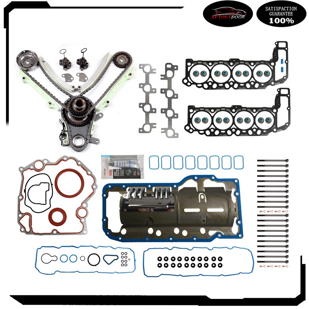 KEYALL Timing Chain Kit Head Gasket Set w/Bolts