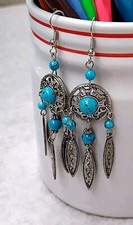 Vintage American Indian Style earrings 