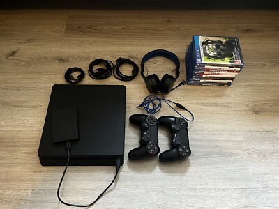 playstation 4 slim 500gb 2 controller