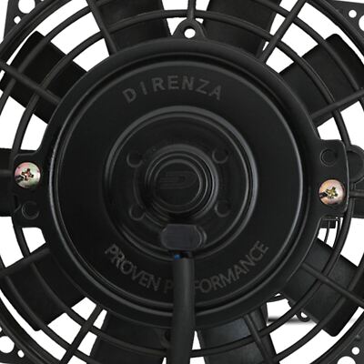 DIRENZA 7" SLIM LINE SPORT RACE CAR 12V 80W ELECTRIC RADIATOR STRAIGHT FAN KIT E - Foto 9