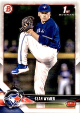 LOT OF 20 2018 BOWMAN DRAFT 1 ST BASE PAPER PROSPECT BD157 SEAN WYMER BLUE JAYS