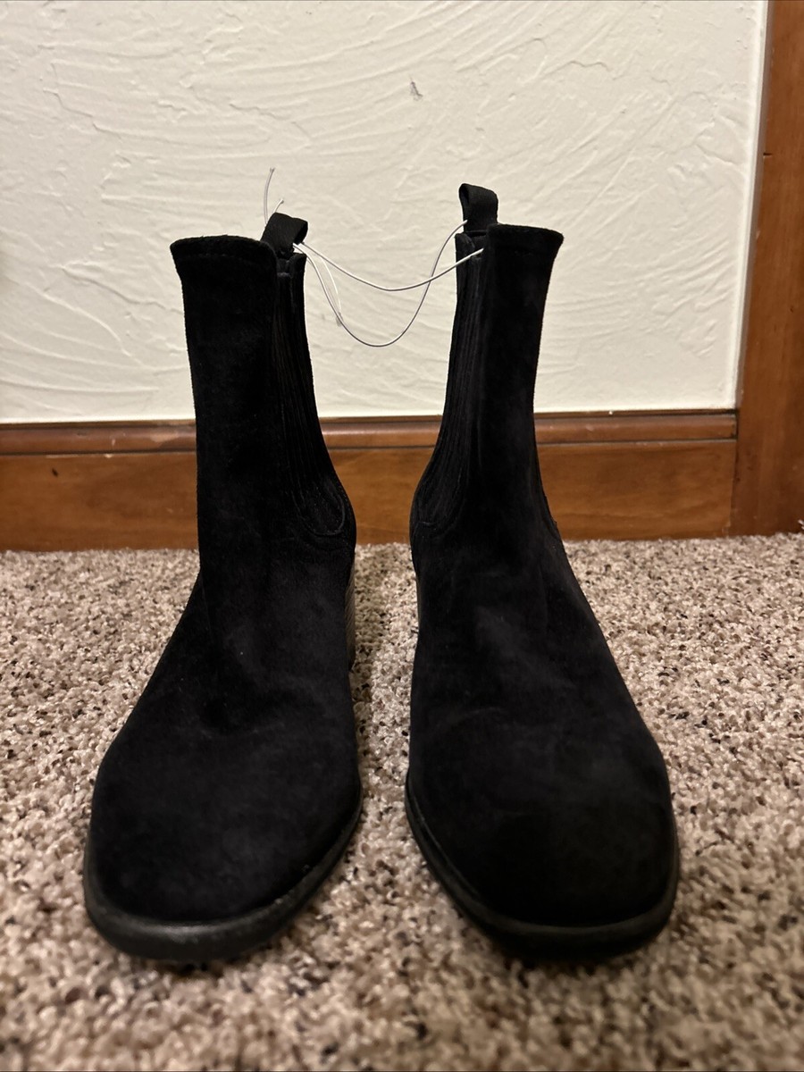 NEW Triver Flight Chelsea Boots Sz 36 or US Black Suede