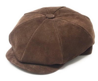 suede baker boy cap
