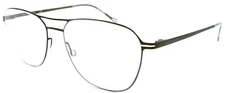Airlock Pure 4002 301 Men's Eyeglasses Frames Pilot Titanium 55-17-145 Olive