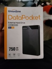 UnionSine 750GB 2.5" Ultra Slim Portable External Hard Drive HDD-USB 3.0 for PC,