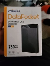 UnionSine 750GB 2.5" Ultra Slim Portable External Hard Drive HDD-USB 3.0 for PC,