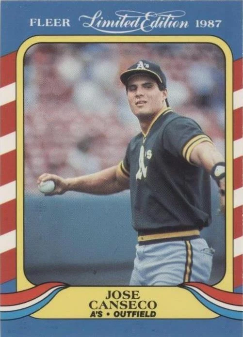 1987 Fleer Limited Edition Baseball Superstars - Jose Canseco #6